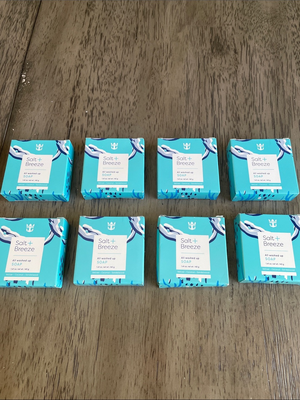 Set of 8 Royal Caribbean Salt+Breeze Travel Soap